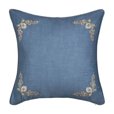 Five Queens Court Michaela Euro Sham In Prussian Navy