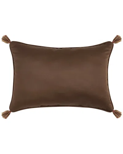 Five Queens Court Odette Boudoir Decorative Throw Pillow In Brown