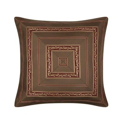 Five Queens Court Odette Euro Sham In Crimson