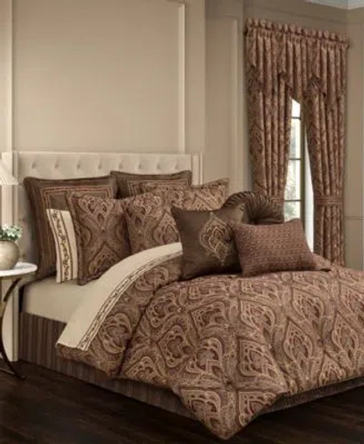Five Queens Court Odette Print Comforter Sets In Brown