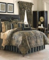 Five Queens Court Palmer Comforter Sets Bedding In Black