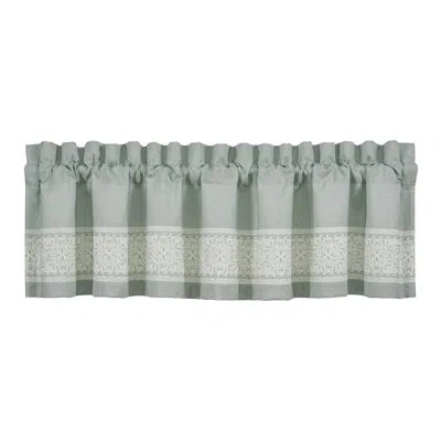 Five Queens Court Patrice Window Straight Valance In Spa