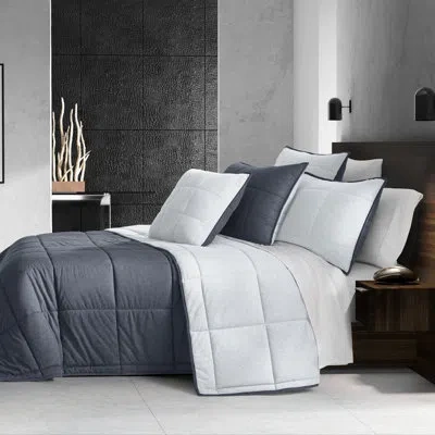 Five Queens Court Patton Quilt Set In Blue