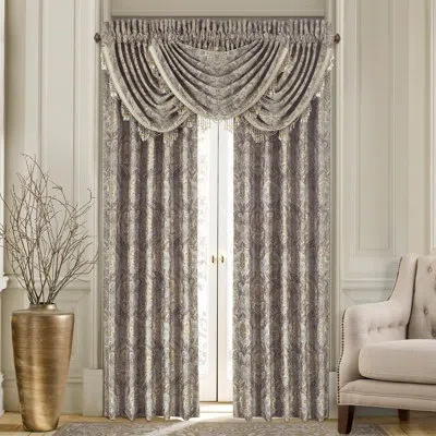Five Queens Court Paulina Curtain Panel Pair In Stone