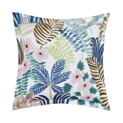 Five Queens Court Rockaway 18" Square Decorative Throw Pillow In Teal