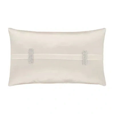 Five Queens Court Saranda Rectangular Throw Pillow In White