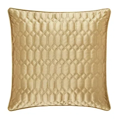 Five Queens Court Saranda Square Throw Pillow In Gold