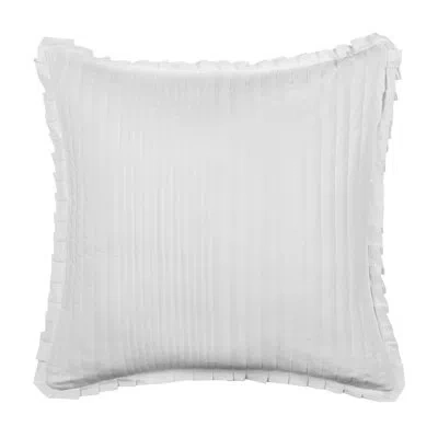 Five Queens Court Savannah Euro Quilted Sham In White