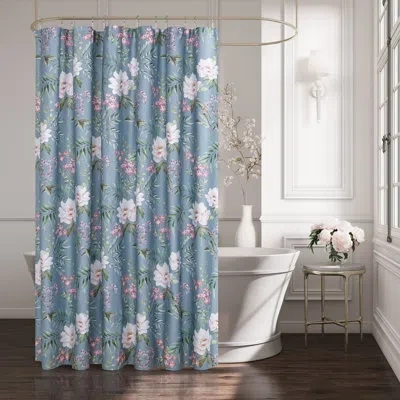 Five Queens Court Savannah Shower Curtain In Blue