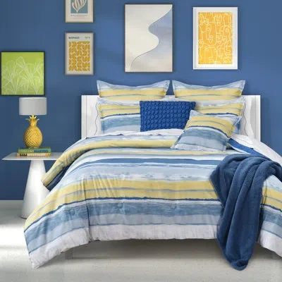 Five Queens Court Seaside Comforter Set In Blue