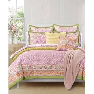 Five Queens Court Sienna Comforter Set In Pink