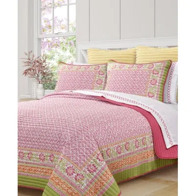 Five Queens Court Sienna Quilt Set In Pink