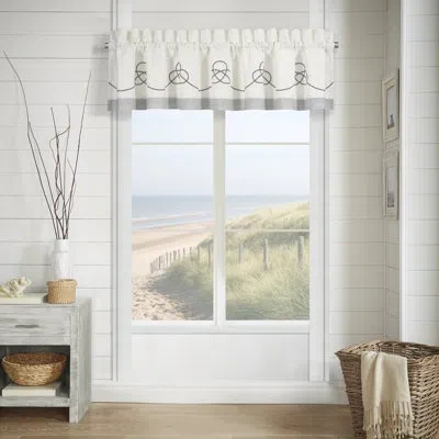 Five Queens Court Simona Window Straight Valance In Ivory