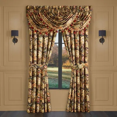 Five Queens Court Stefania Curtain Panel Pair In Black