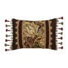Five Queens Court Stefania Rectangular Throw Pillow In Brown