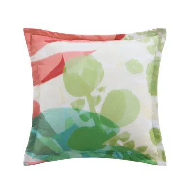 Five Queens Court Tahiti 18" Square Decorative Throw Pillow In Fuchsia