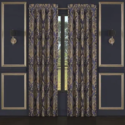 Five Queens Court Woodstock Rod Pocket Energy Saving Light-filtering Set Of 2 Curtain Panel In Multi