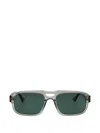 DOUBLE-BRIDGE RECTANGLE-FRAME SUNGLASSES