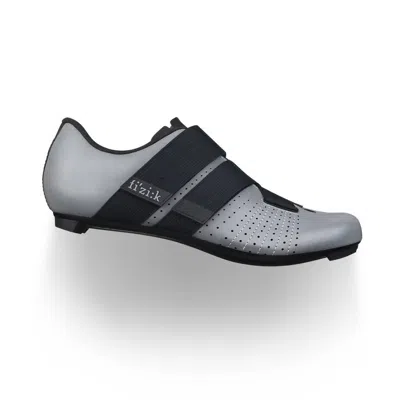 Fizik Unisex Tempo Powerstrap R5 Shoe In Reflective Grey/black In Multi
