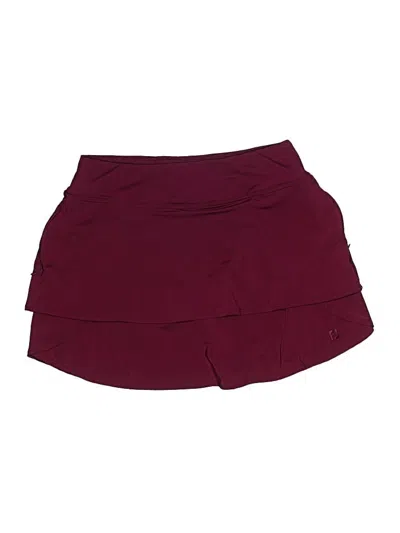 Pre-owned Fj Footjoy Active Skort In Burgundy