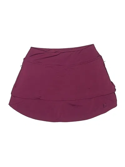 Pre-owned Fj Footjoy Casual Skirt In Burgundy