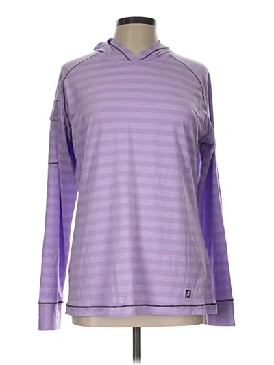 Pre-owned Fj Footjoy Pullover Hoodie In Purple