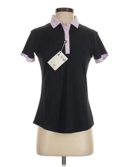 Pre-owned Fj Footjoy Short Sleeve Polo Shirt In Black