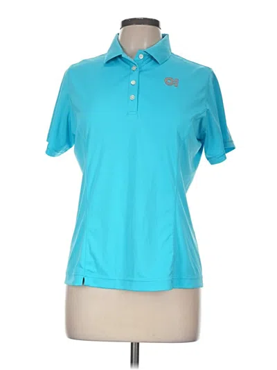 Pre-owned Fj Footjoy Short Sleeve Polo Shirt In Teal