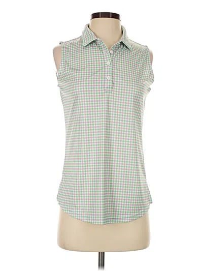 Pre-owned Fj Footjoy Sleeveless Blouse In Green