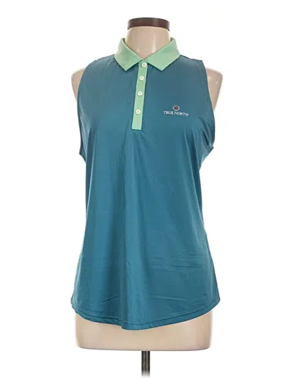 Pre-owned Fj Footjoy Sleeveless Blouse In Teal