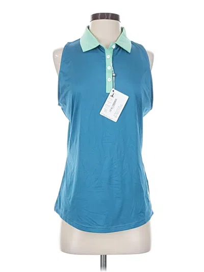 Pre-owned Fj Footjoy Sleeveless T-shirt In Blue