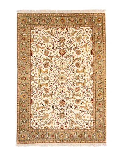 F.j. Kashanian Agra Hand-knotted Rug In Neutral