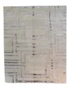 F.j. Kashanian Kris Wool-blend Rug In Gray
