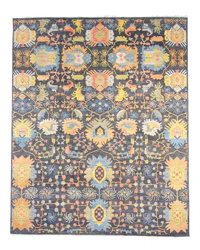 F.j. Kashanian Fj Kashanian Liam Wool Rug In Navy