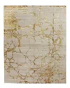 F.j. Kashanian Lovelace Wool Rug In Gold