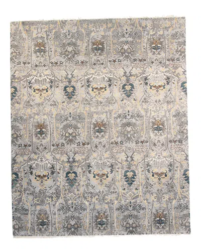 F.j. Kashanian Fj Kashanian Modern Luxury Hand-knotted Rug In Blue