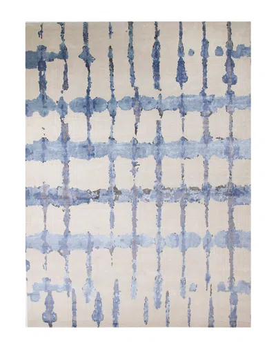 F.j. Kashanian Fj Kashanian Ocean Wool-blend Rug In Gray