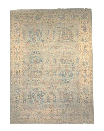 F.j. Kashanian Oushak Wool Rug In Blue
