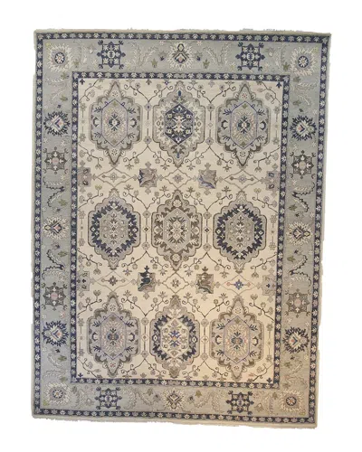 F.j. Kashanian Oushak Wool Rug In Neutral