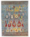 F.j. Kashanian Fj Kashanian Sari Ikat Wool Rug In Blue