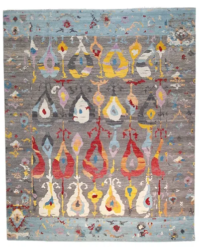 F.j. Kashanian Sari Ikat Rug In Gray