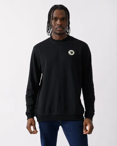Fjall Raven 1960 Logo Badge Mens Sweatshirt In Black