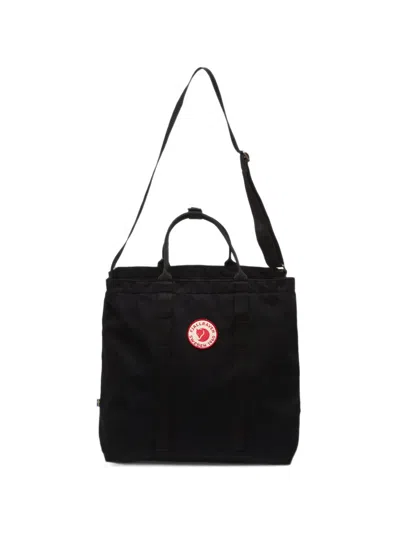 Fjall Raven 1960 Logo-patch Tote Bag In Black