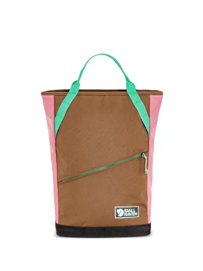 Fjall Raven 22 Vardag Totepack Colour-block Backpack In Brown