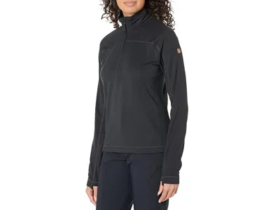 Fjall Raven Abisko Lite Fleece 1/2 Zip In Black