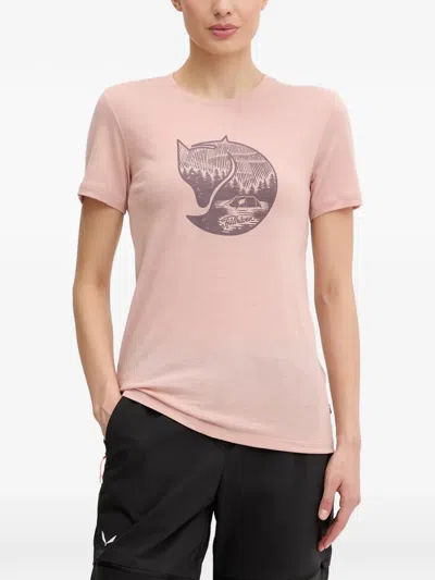 Fjall Raven Abisko Logo-print Short-sleeve T-shirt In Pink