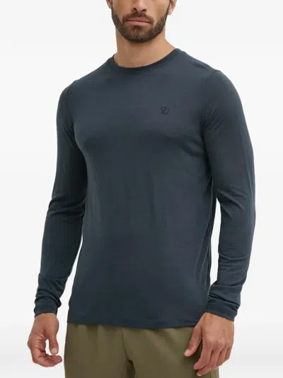 Fjall Raven Abisko Long-sleeve T-shirt In Blue