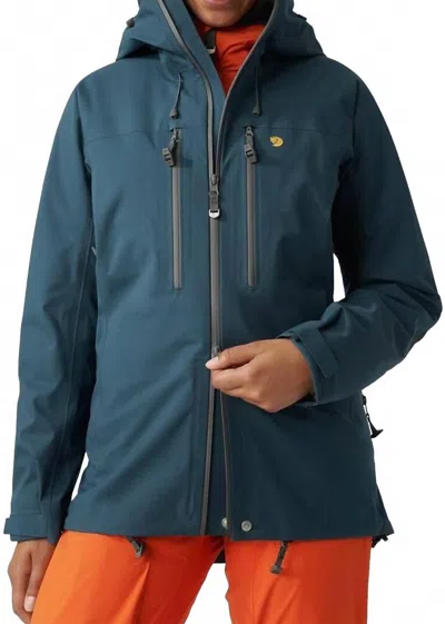 Fjall Raven Bergtagen Eco-shell Jacket In Mountain Blue