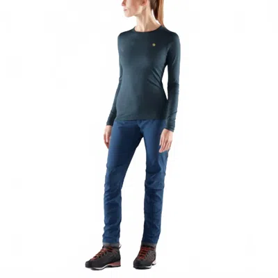 Fjall Raven Bergtagen Thinwool Long Sleeve Shirt In Mountain Blue