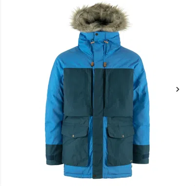 Pre-owned Fjall Raven Blue Medium Men's Fjallraven Polar Expedition Parka
